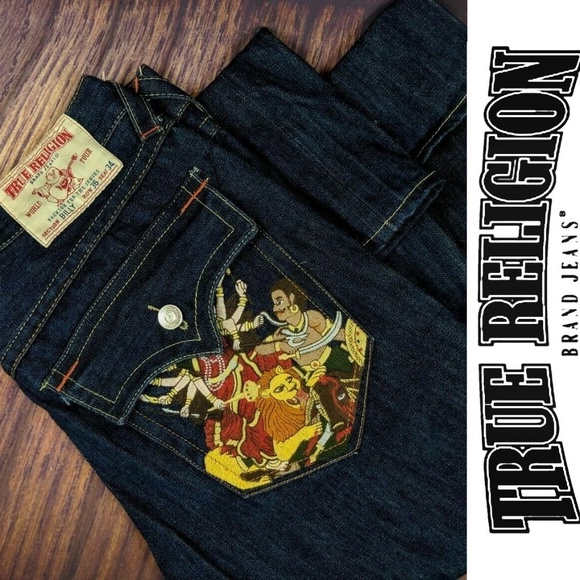 True Religion Other - TRUE RELIGION Jeans Billy Boot Durga Embroidered